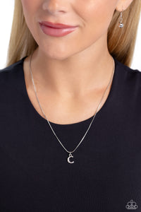 Seize The Initial Silver Necklace - C