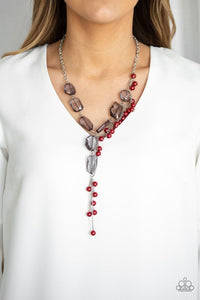 Prismatic Princess Red Necklace