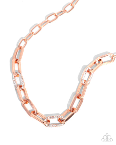 Understated Shimmer Copper Necklace