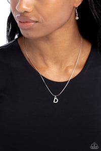 Seize The Initial Silver Necklace - D
