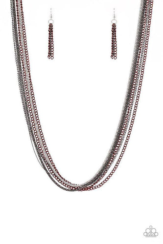 Colorful Calamity Red Necklace