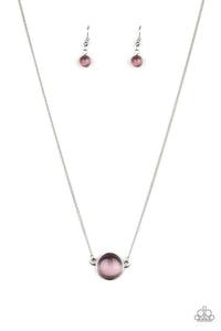 Rose-Colored Glasses Purple Necklace