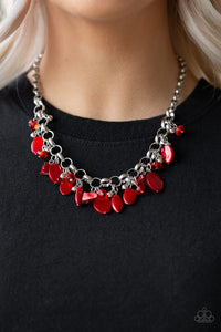 I Want To SEA The World Red Necklace