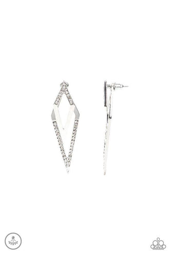 Point-BANK White Earring