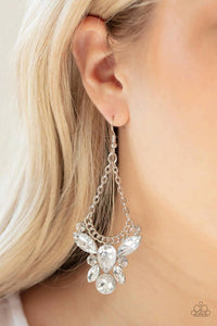 Bling Bouquets White Earring