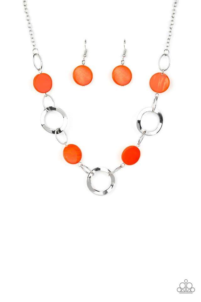 Bermuda Bliss Orange Necklace