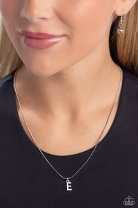 Seize The Initial Silver Necklace - E