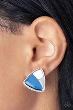 Load image into Gallery viewer, Kaleidoscopic Collision Blue Earring