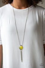 Load image into Gallery viewer, Happy As Can BEAM Yellow Necklace