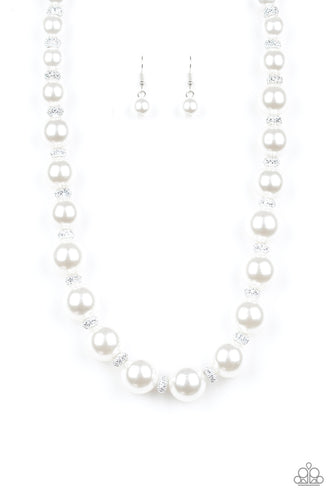 Uptown Heiress White Necklace