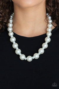 Uptown Heiress White Necklace