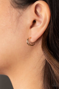 Charming Crescents Gold Earring