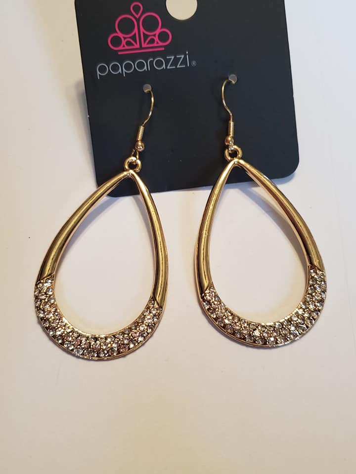 Take A Dip Gold Earring
