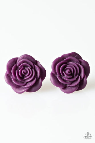 Raving About Roses Purple Earring