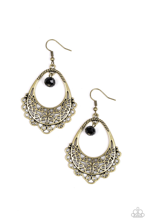 Garden Society Brass Earring
