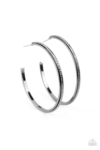 Sultry Shimmer Black Earring