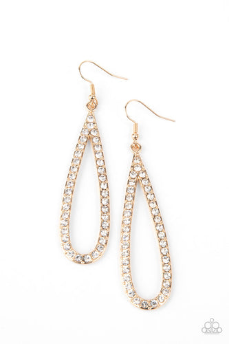 Glitzy Goals Gold Earring