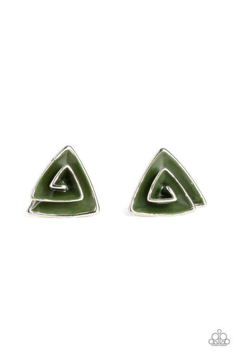 On Blast Green Earring