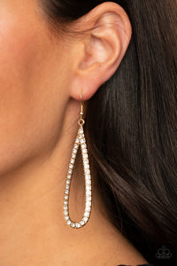 Glitzy Goals Gold Earring