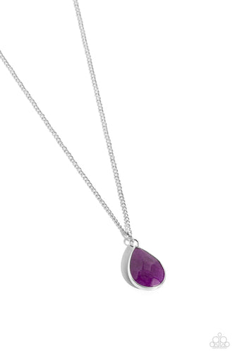 Sparkling Stones Purple Necklace