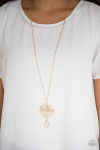 Marvelous In Mandalas Gold Lanyard