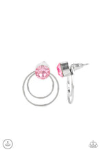 Load image into Gallery viewer, Word Gets Around Pink Earring