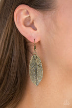 Load image into Gallery viewer, We GATHERER Together Brass Earring