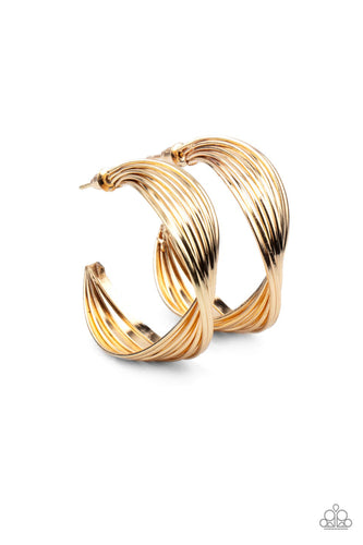 Curves In All The Right Places Gold Earring