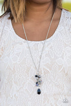 Load image into Gallery viewer, Somewhere Over The GLITTER Rainbow Black Necklace