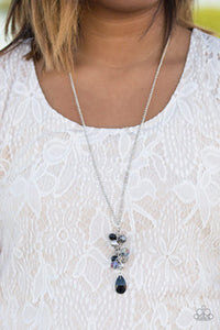 Somewhere Over The GLITTER Rainbow Black Necklace