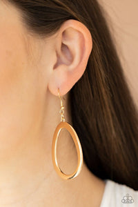 Casual Curves Gold Earring