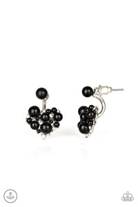 Star-Studded Success Black Earring