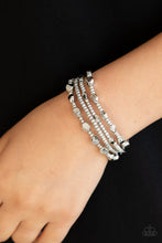 Load image into Gallery viewer, Fashionably Faceted Silver Bracelet
