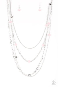 Glamour Grotto Pink Necklace