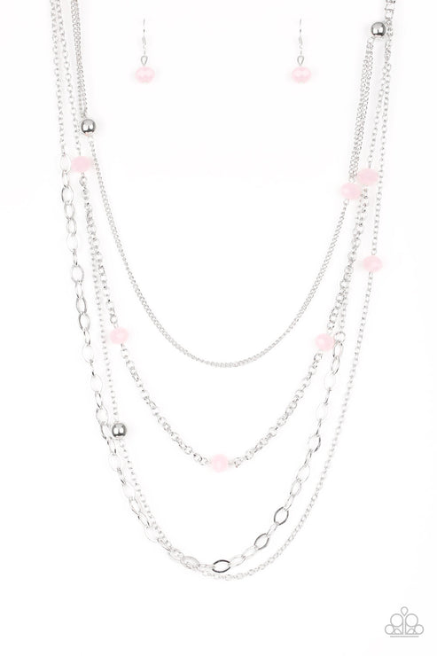 Glamour Grotto Pink Necklace