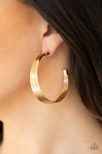 Live Wire Gold Earring