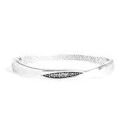 Glittering Grit White Bracelet