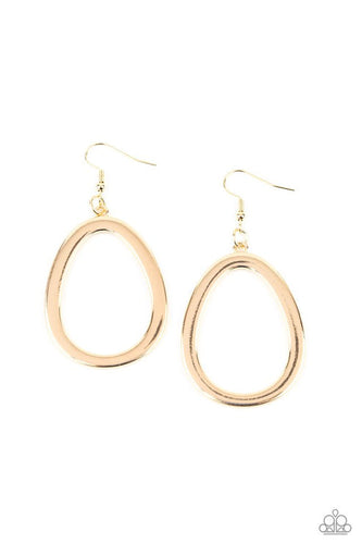 Casual Curves Gold Earring