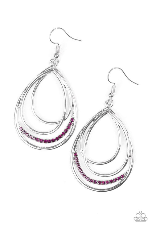 Start Each Day With Sparkle Purple Earring