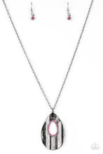 Load image into Gallery viewer, Stop, TEARDROP, and Roll Pink Necklace