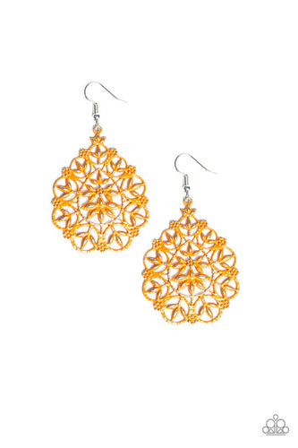 Garden Party Princess Orange Earring