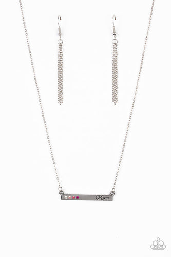 Moms Do It Better Pink Necklace