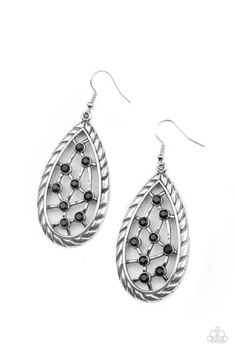 Industrial Incandescence Black Earring