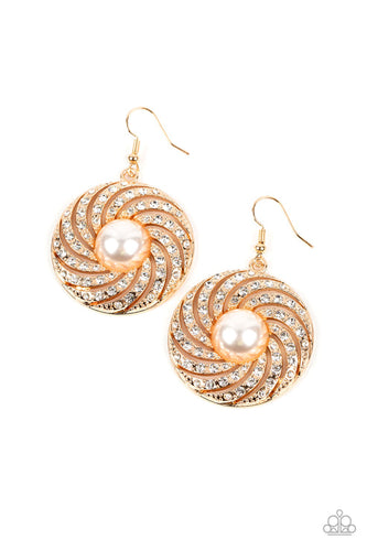 Vintage Vortex Gold Earring