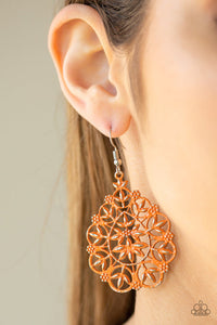 Garden Party Princess Orange Earring