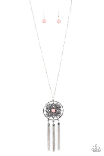 Chasing Dreams Pink Necklace