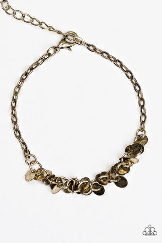 Shimmer Train Brass Bracelet