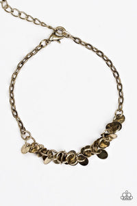 Shimmer Train Brass Bracelet