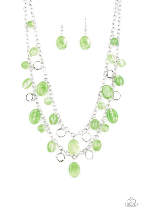 Rainbow Shine Green Necklace