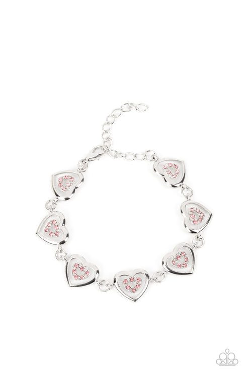 Catching Feelings Pink Bracelet